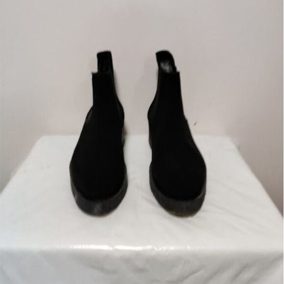 Clarks Ornella Chelsea Low Boot Black Suede Platform Boots Size 7 - Picture 5 of 8